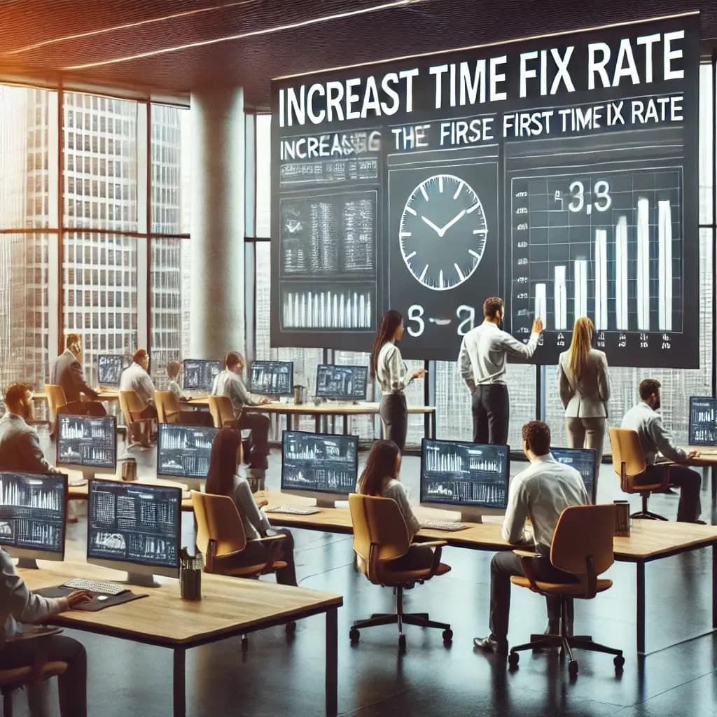 Increasing the first time fix rate